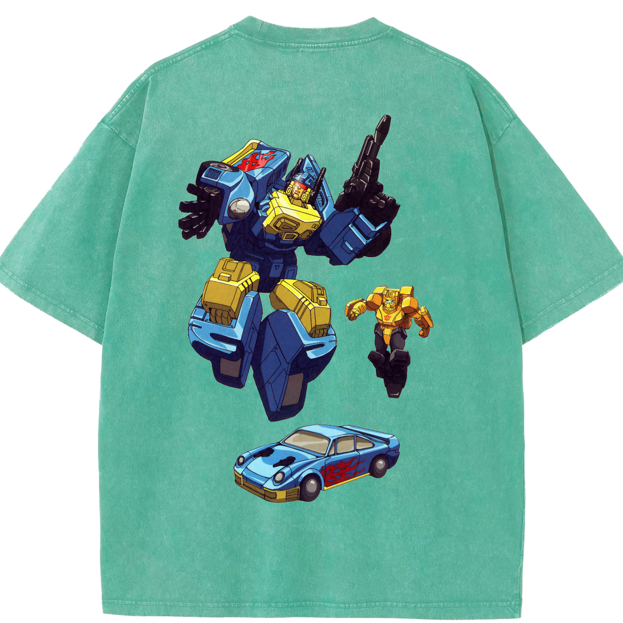 （画像用）  綿100% ヴィンテージ風 半袖Tシャツ（背面プリント）